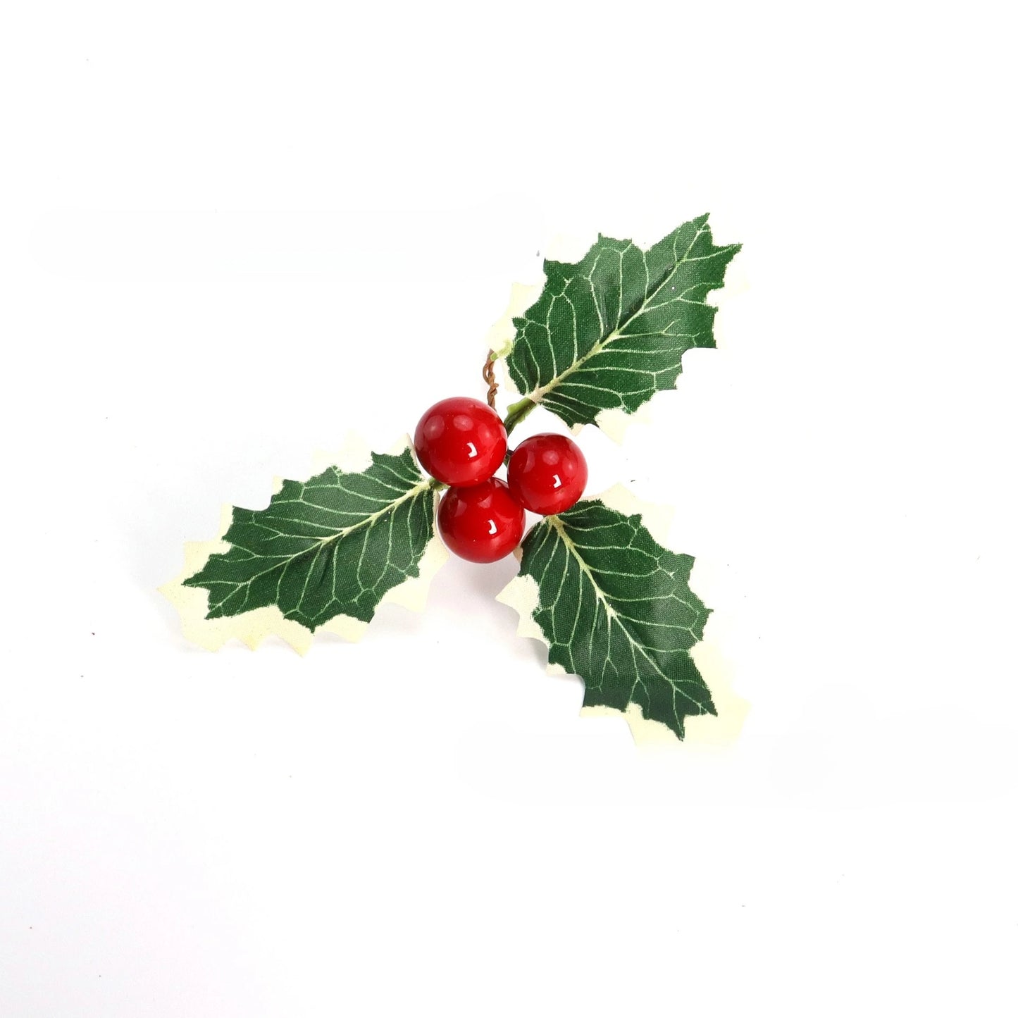 Artificial Christmas Holly Leaves & Red Berries – DIY Wreath Decor