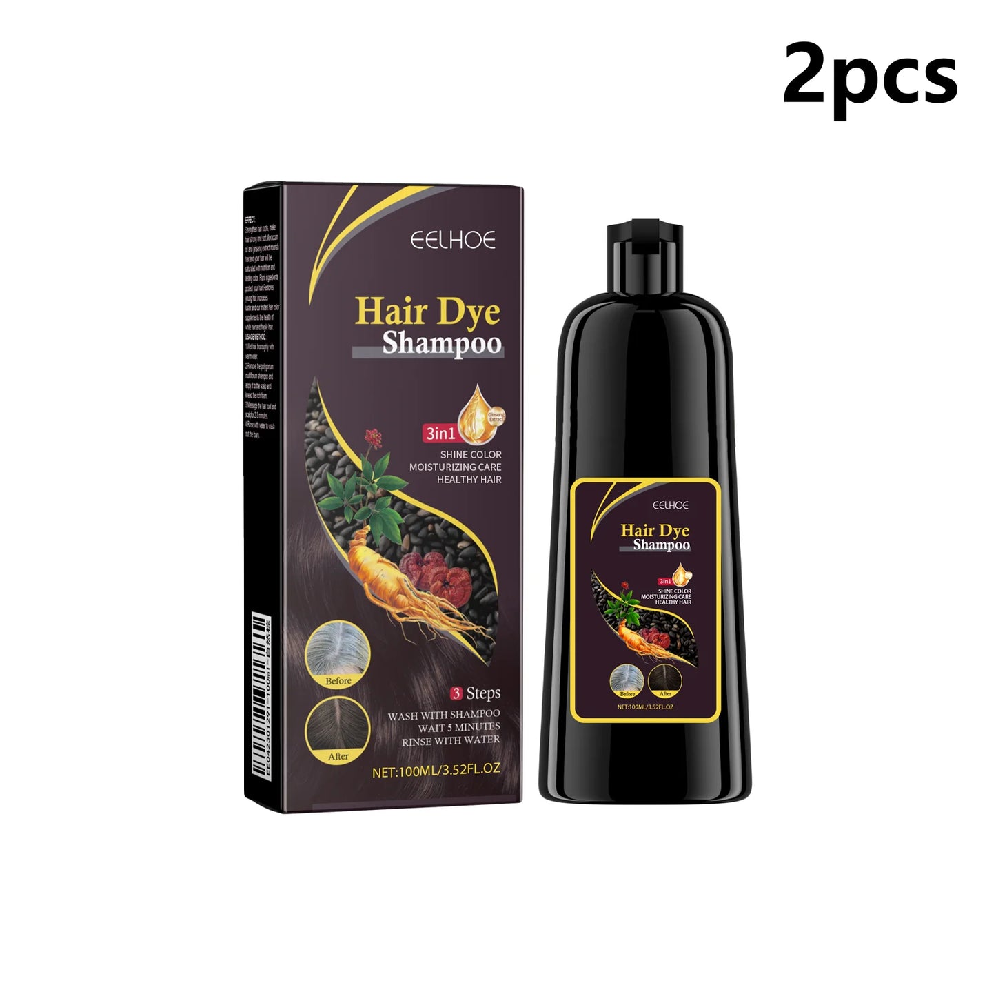 EELHOE Herbal Hair Darkening Shampoo | Polygonum & Ginseng