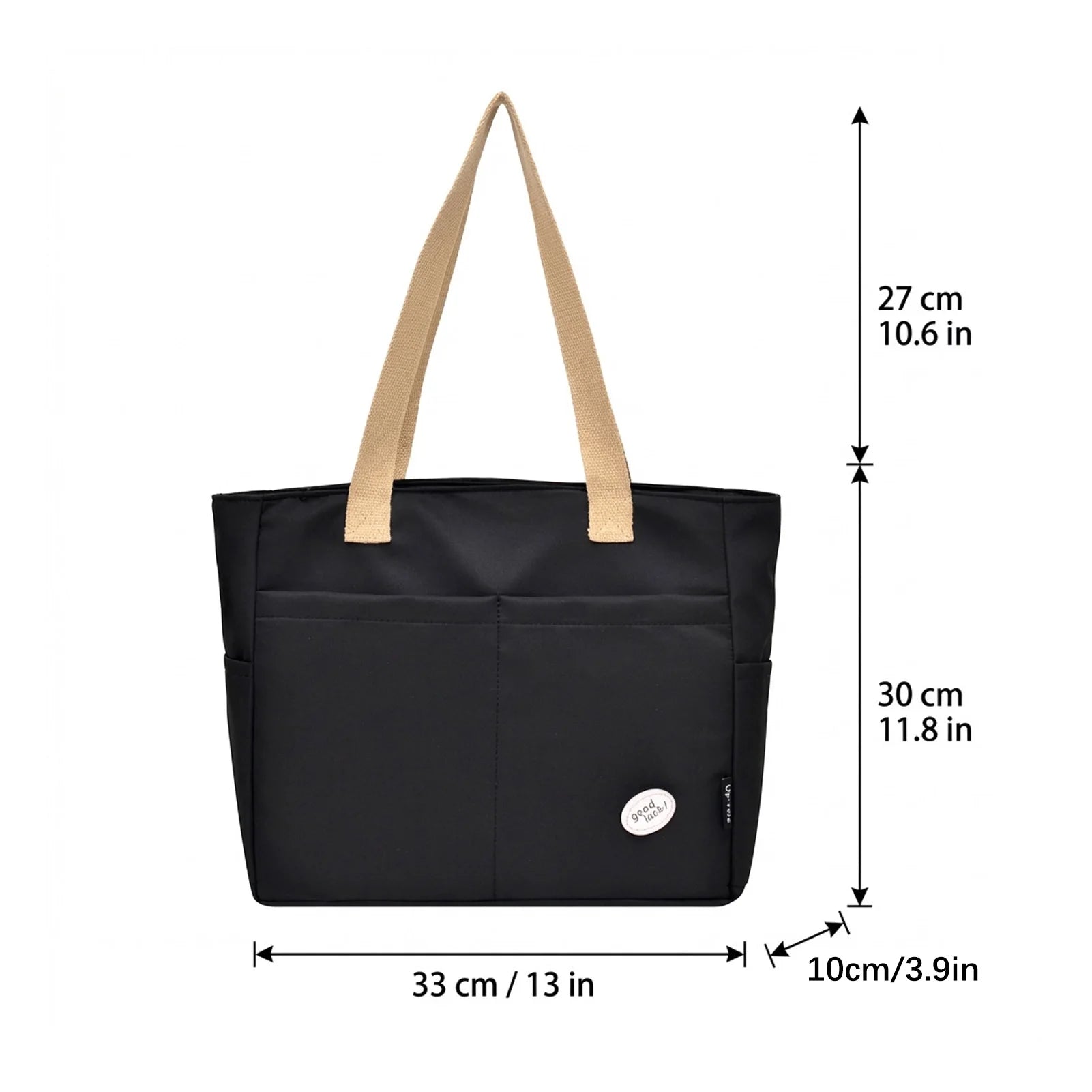 Large Capacity Oxford Cloth Tote Bag For Women Travel And Commute Durable Lightweight Handbag Peaceful Pleasures Health and Wellness