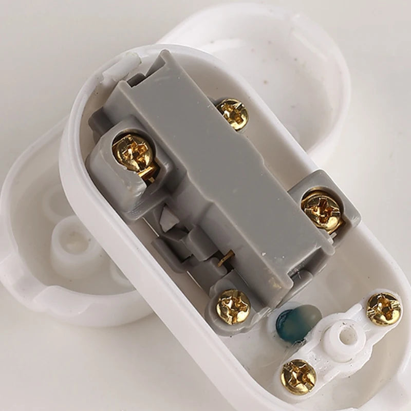 1pc Night Light Power Cord Switch Control Light Wiring Switch New White Bedside Switch Lamp Fan Peaceful Pleasures Health and Wellness