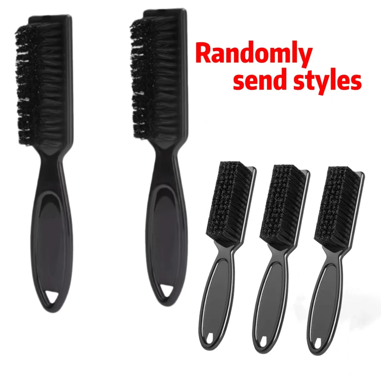 Set Barber Neck Duster Brush Plastic Handle Hairdressing Soft Hair Cleaning Brush Head Shape Carving Cleaning Brush Styling Tool Peaceful Pleasures Health and Wellness