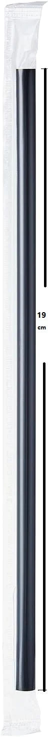 Colorful Black or Clear BPA Free Plastic Straws 6mm Diameter Individually Wrapped for Coffee Tea Liqor in Party Office Home Use Peaceful Pleasures Health and Wellness Black 19cm 200pcs