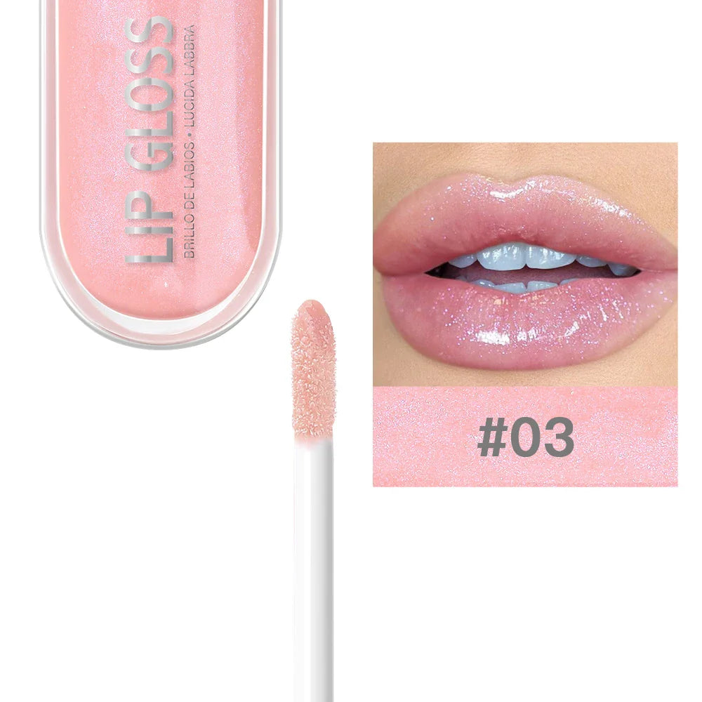 USHAS 12-Color Glitter Lip Gloss – Metallic & Moisturizing
