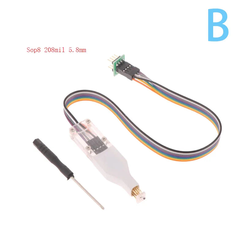 SOP8 WSON Flash EEPROM Chip Burner Cable – Spring Probes