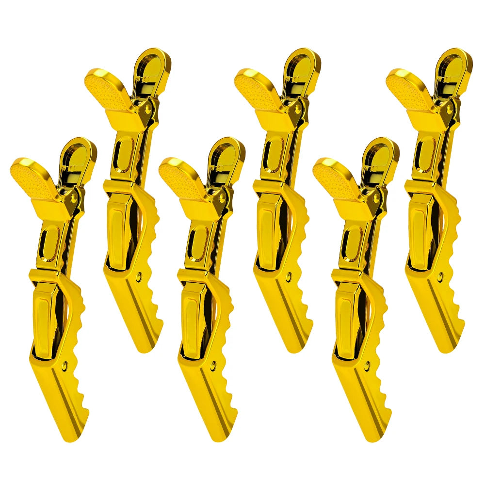 6Pcs Colorful Alligator Hair Clips Clamps Hairdressing Hair Grip Crocodile Hairpins Hair For Hairdressing Sectioning Salon Tools Peaceful Pleasures Health and Wellness A Size fits all