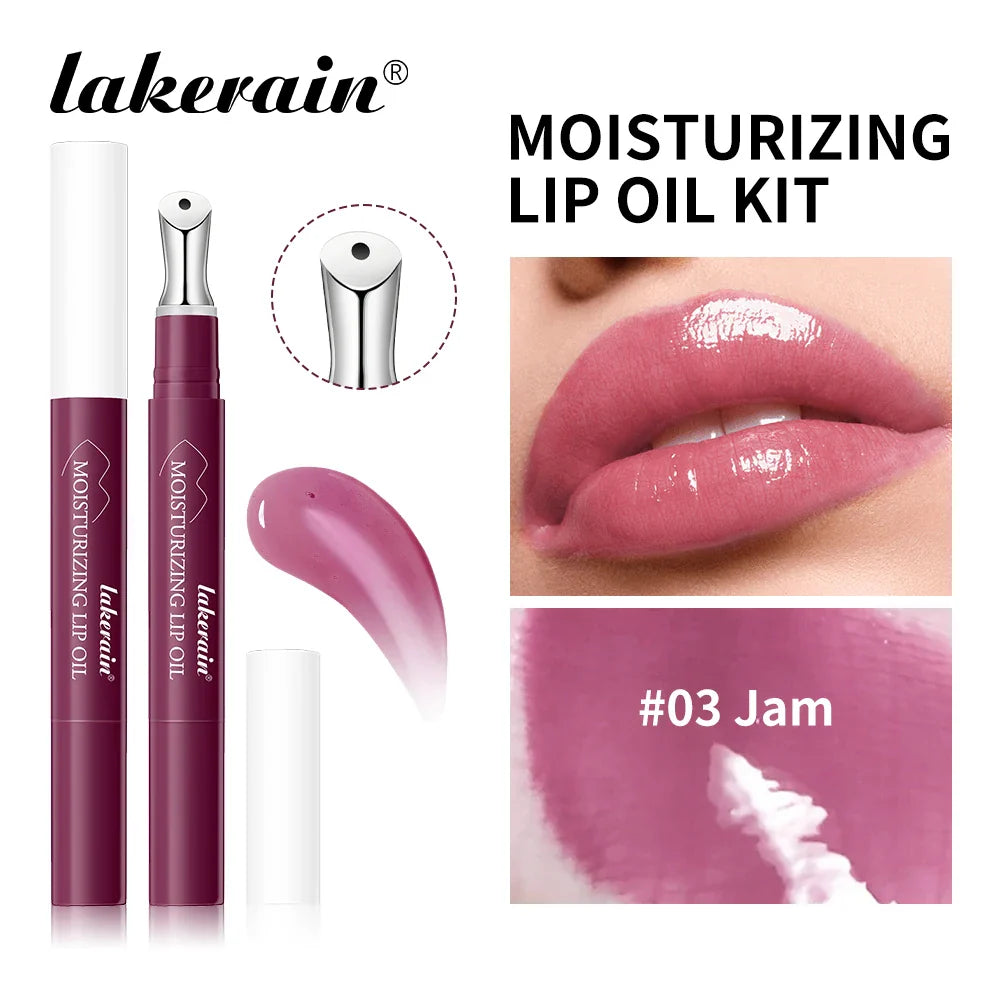 Lakerain Moisturizing Lip Oil – Hydrating Serum & Plumper