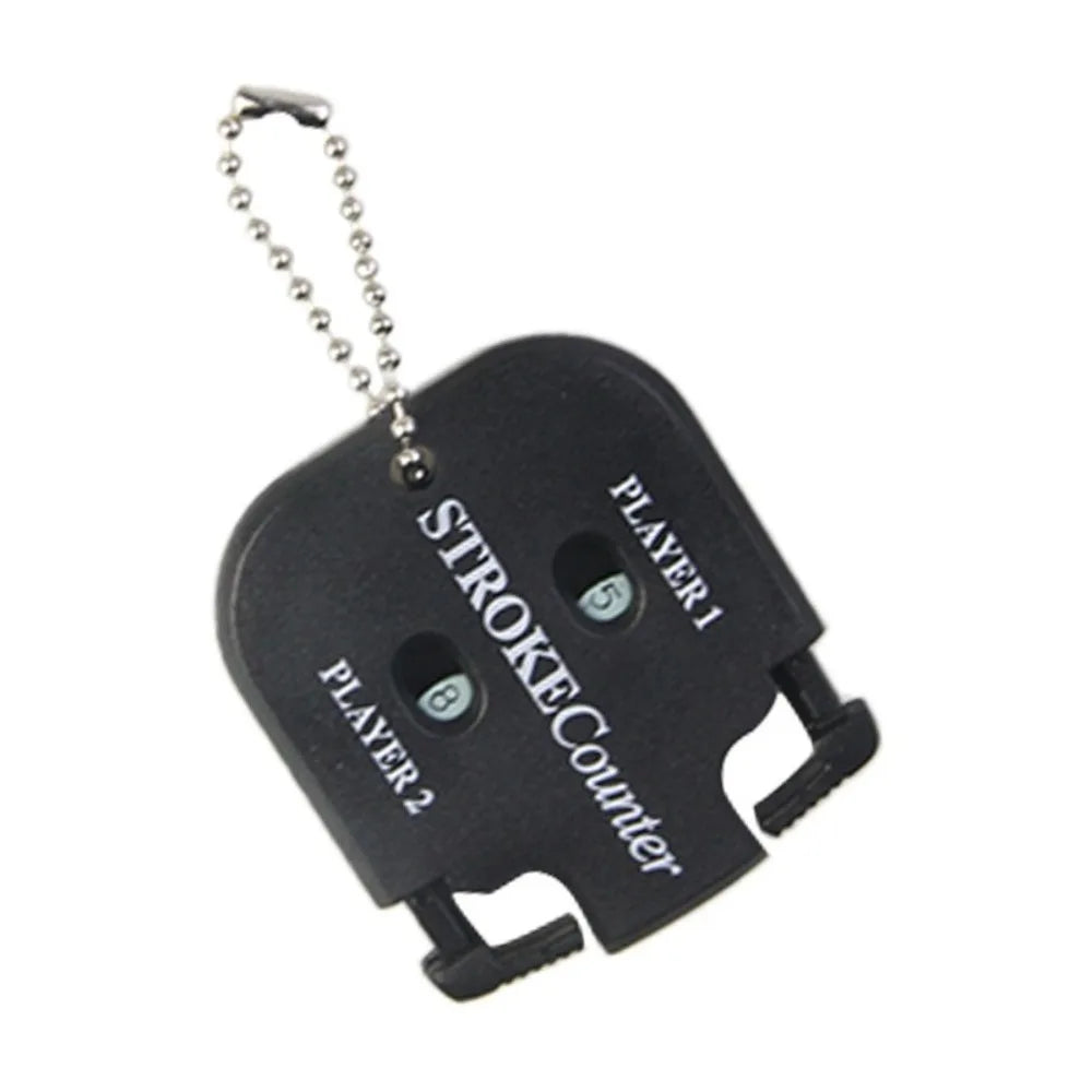 Mini Portable Golf Shot Count Putter Score Counter With Two Digits Scoring Easy Return To Zero Golf Accessories With Key Chain Peaceful Pleasures Health and Wellness black