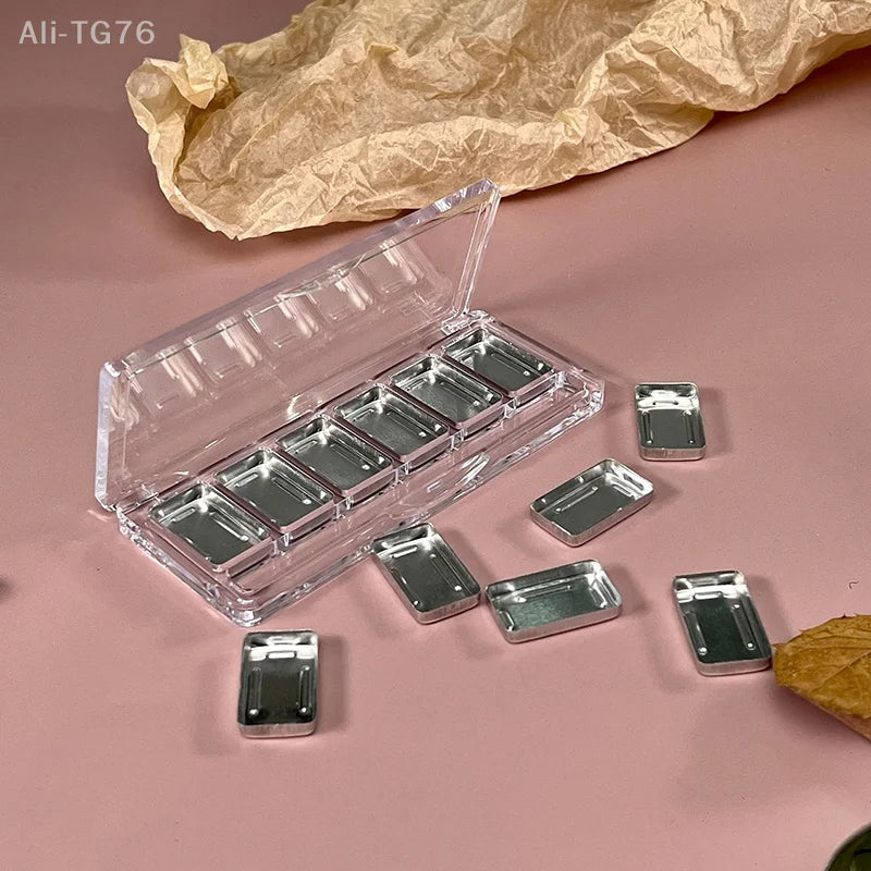 6-Grid Refillable Empty Makeup Palette for Eyeshadow & Blush