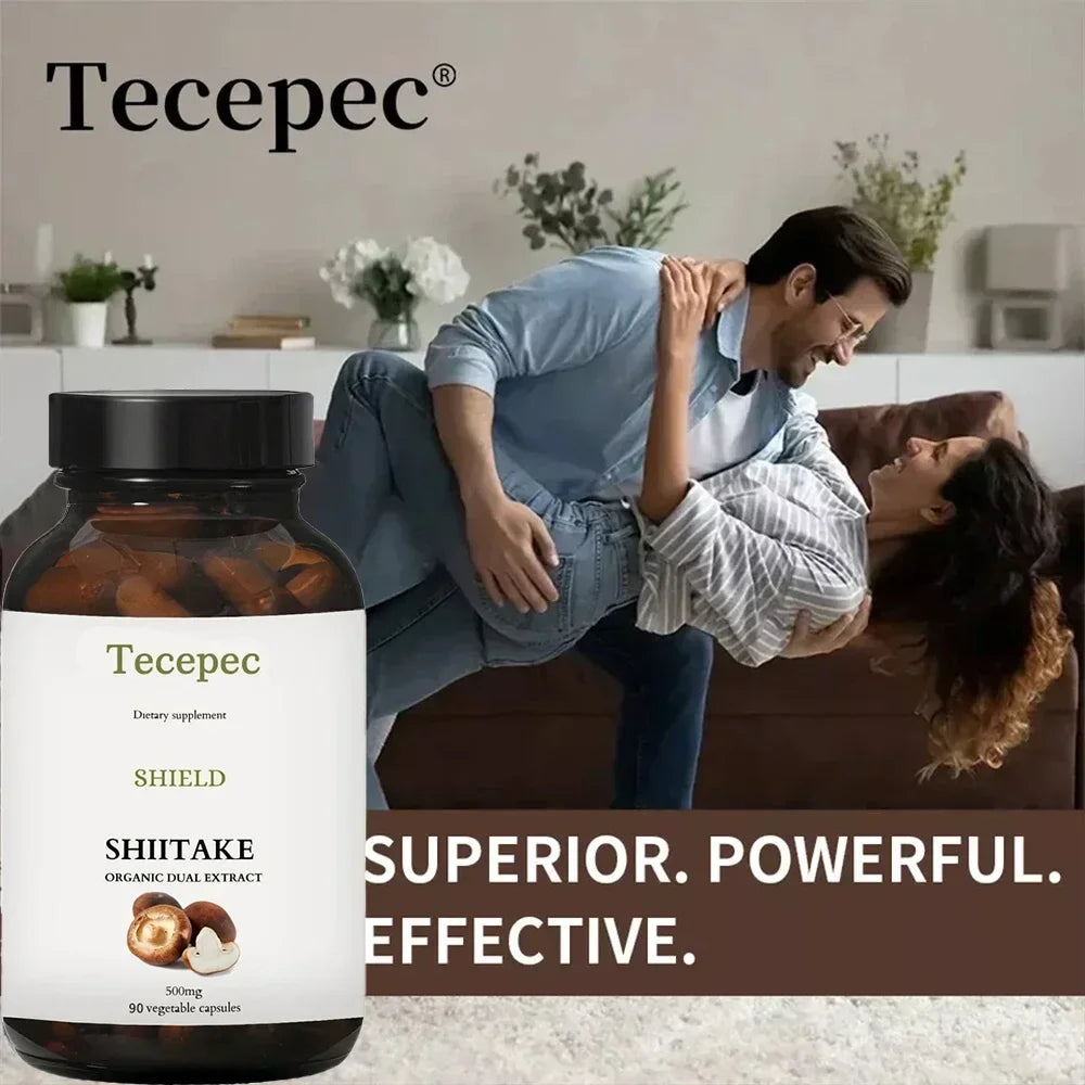 Shiitake Mushroom Extract Capsules - Immune Support Supplement, Heart Health, Memory, Focus, and Overall Well-Being Peaceful Pleasures Health and Wellness