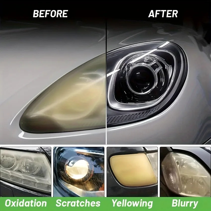 Car Headlight Restoration Kit – Crystal Coating & Clarity