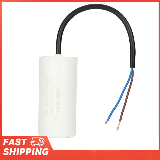 CBB60 Run Capacitor Wire Lead 250V AC 100uF 50 60Hz Motor Air Peaceful Pleasures Health and Wellness