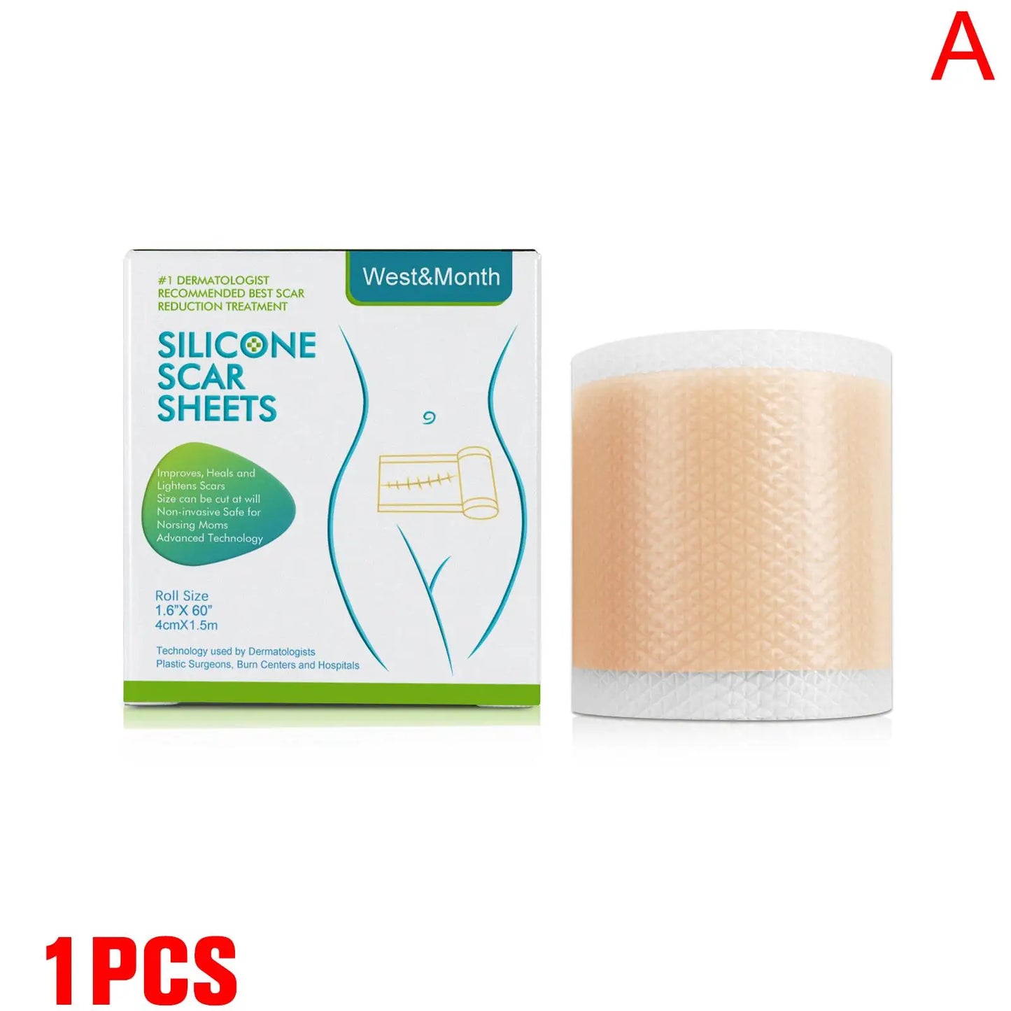 Hydrocolloid Silicone Scar Patch Roll | Self-Adhesive Wound Care Silicone Scar Patch Peaceful Pleasures Health and Wellness D