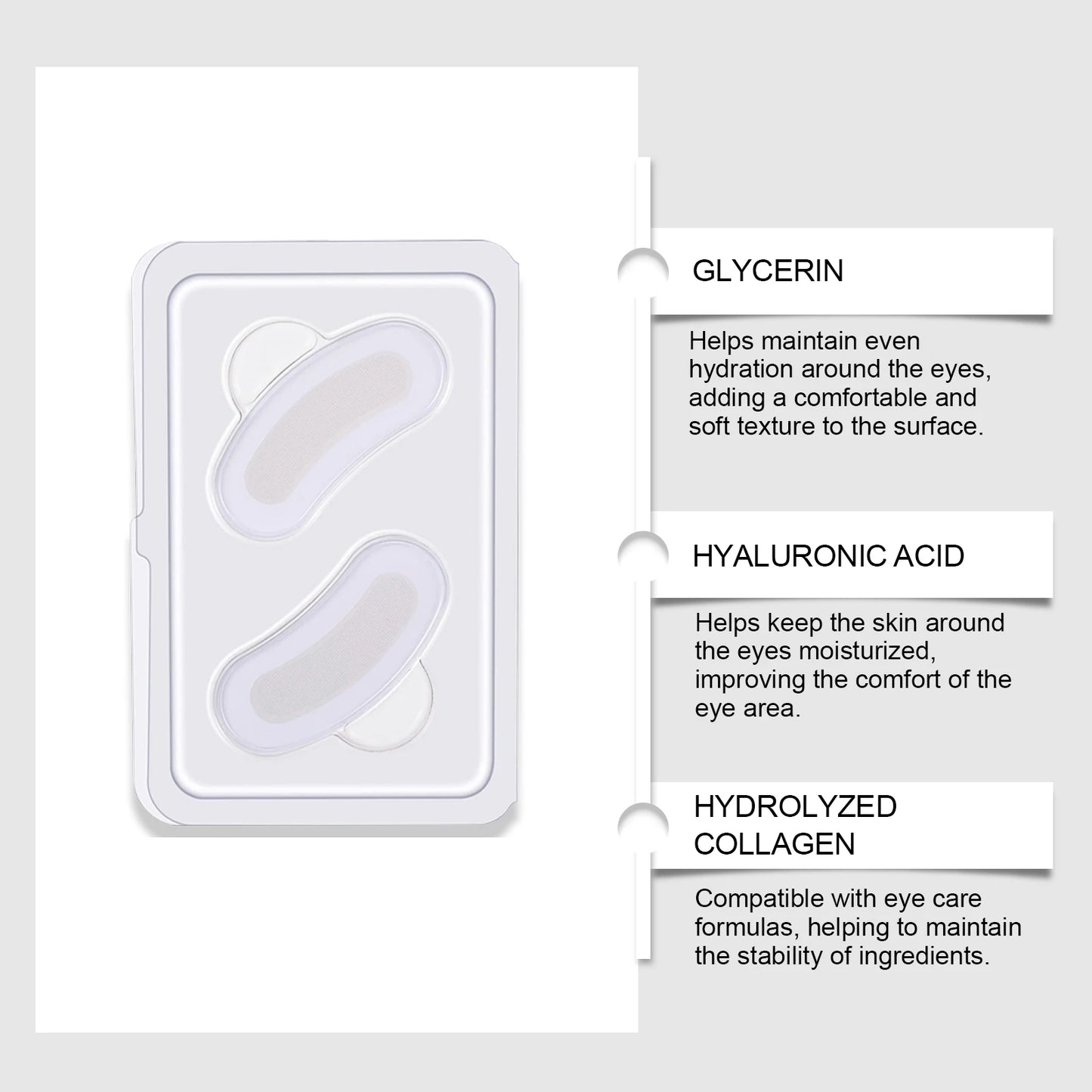 Microneedle Eye Patches – Hyaluronic Acid Dark Circles Firming