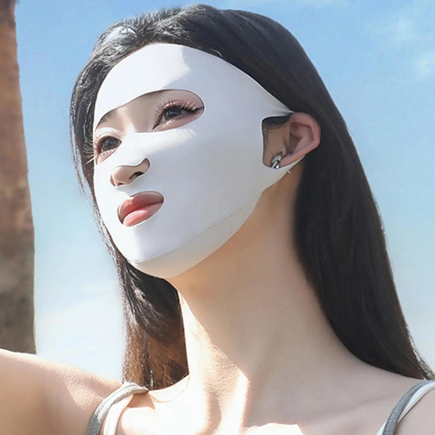 UV Face Shield Elastic Sun Protection Mask For Outdoor Running Cycling Motorcycle Lawn Mowing Work Commuting Peaceful Pleasures Health and Wellness