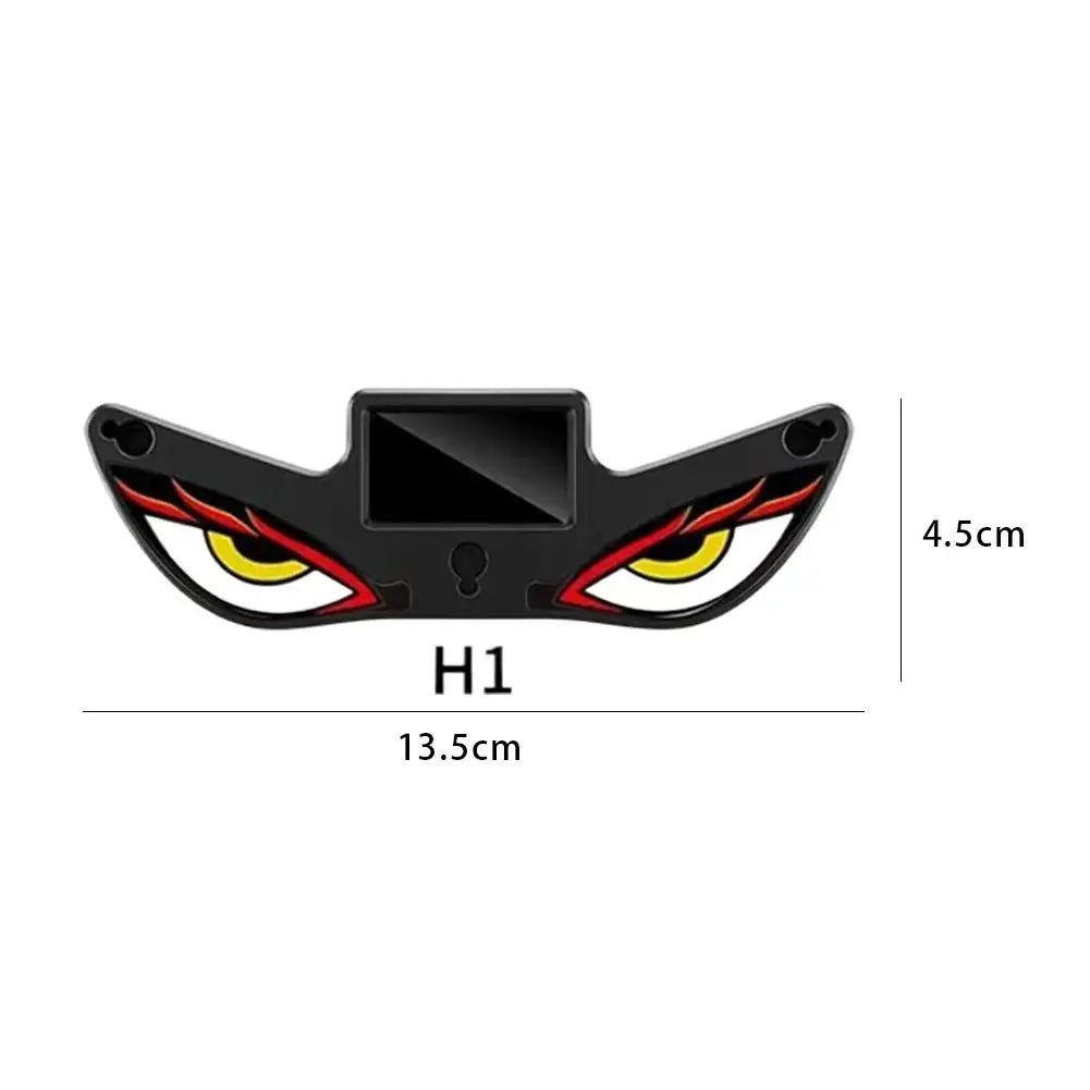 Solar Luminous Car LED Warning Light Dynamic Devil Eye Design Truck Decoration Light Car Triangular Window Solar Warning Light Peaceful Pleasures Health and Wellness