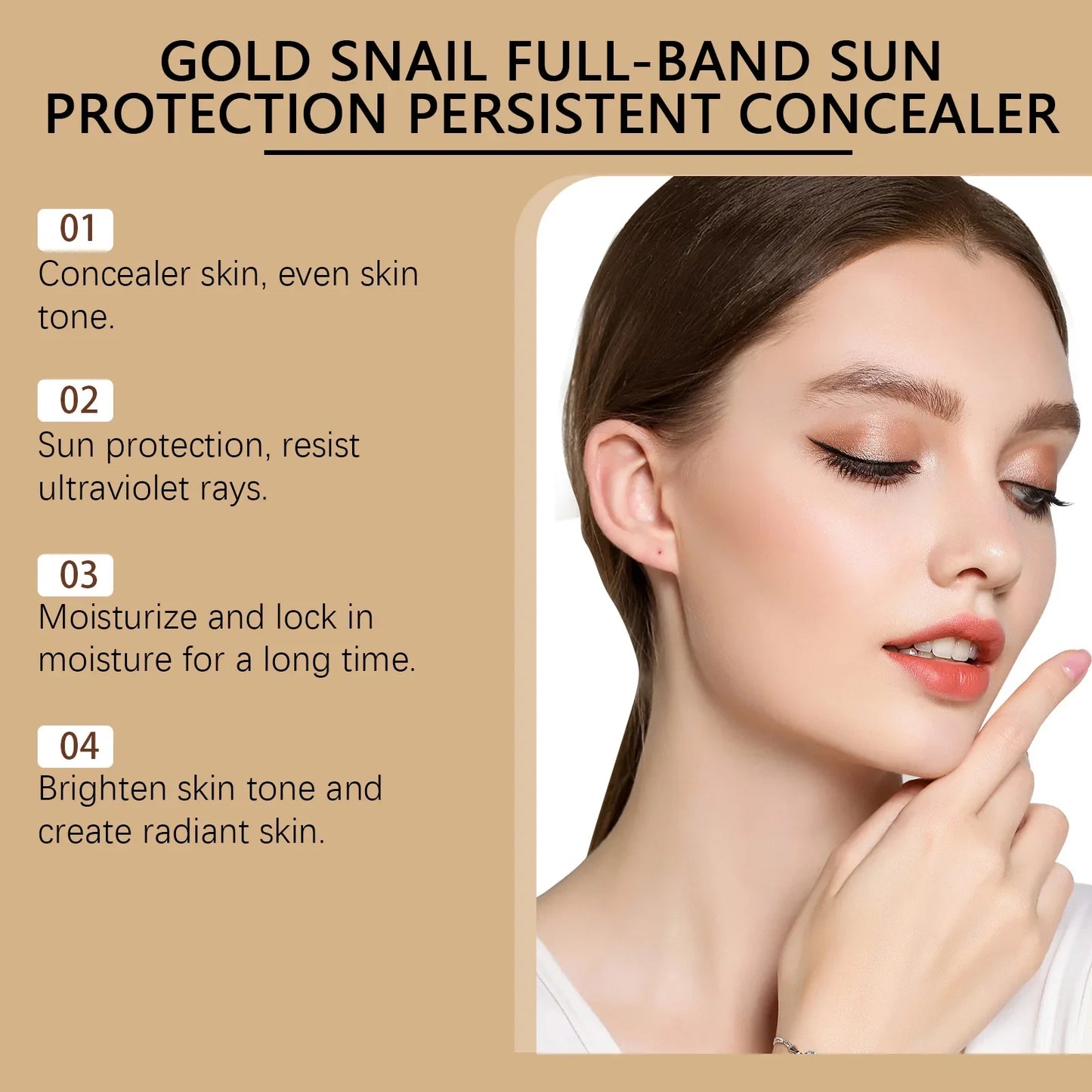Gold Snail BB Cream SPF 50 – Tinted Moisturizer & Concealer