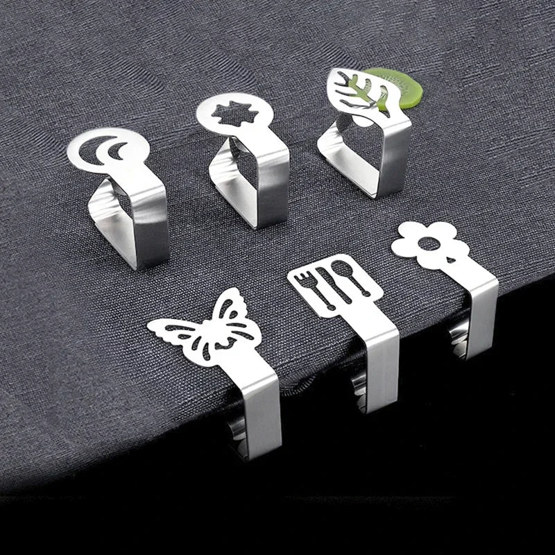 20-Pack Cat Paw Tablecloth Clips – Stainless Steel Clamps
