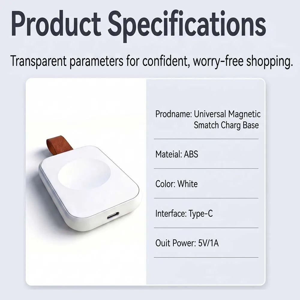 Charger Dock for GS Ultra8+/GS3 Cyber/Ultra8 mini/Ultra8/GS8+ Ultra/GS8 Ultra/GS8 Max/GS8 mini/G3 pro Smart watch Charging Cable Peaceful Pleasures Health and Wellness