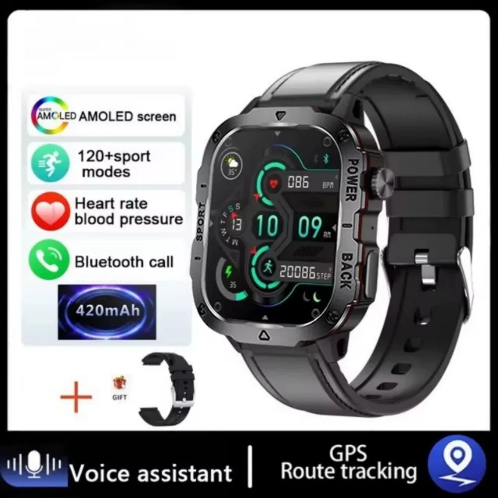 COTAUL Military Smart Watch | Bluetooth Call, GPS, Fitness