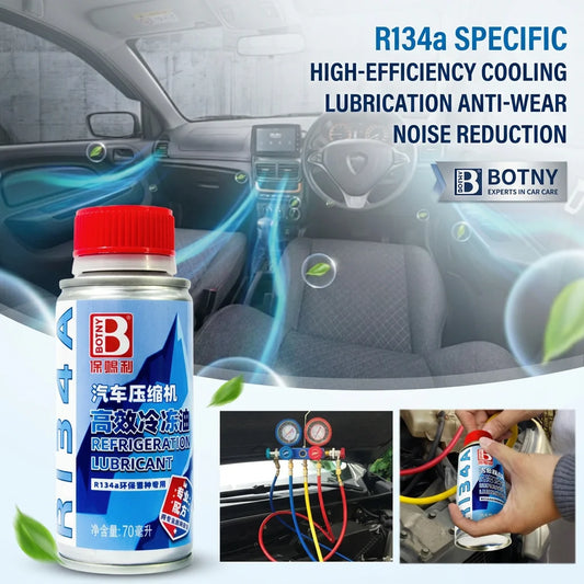 Universal High Quality Synthetic HFC 134a Refrigerant Compressor Oil for Car Air Conditioning System Efficient Lubricant Oil Peaceful Pleasures Health and Wellness