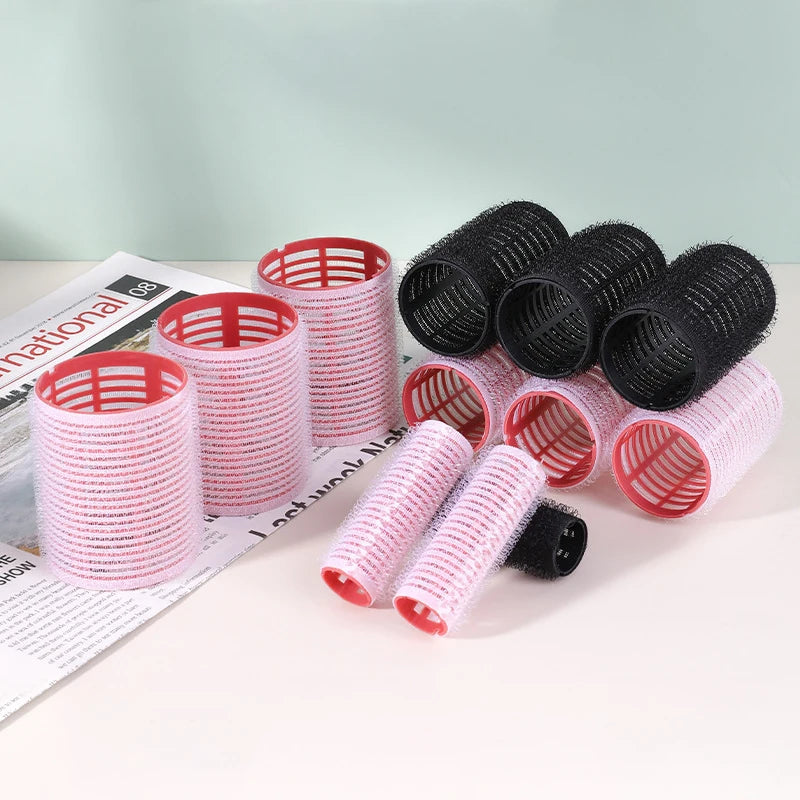 6-Piece Self Grip Heatless Hair Roller Set – Multi-Size Curlers