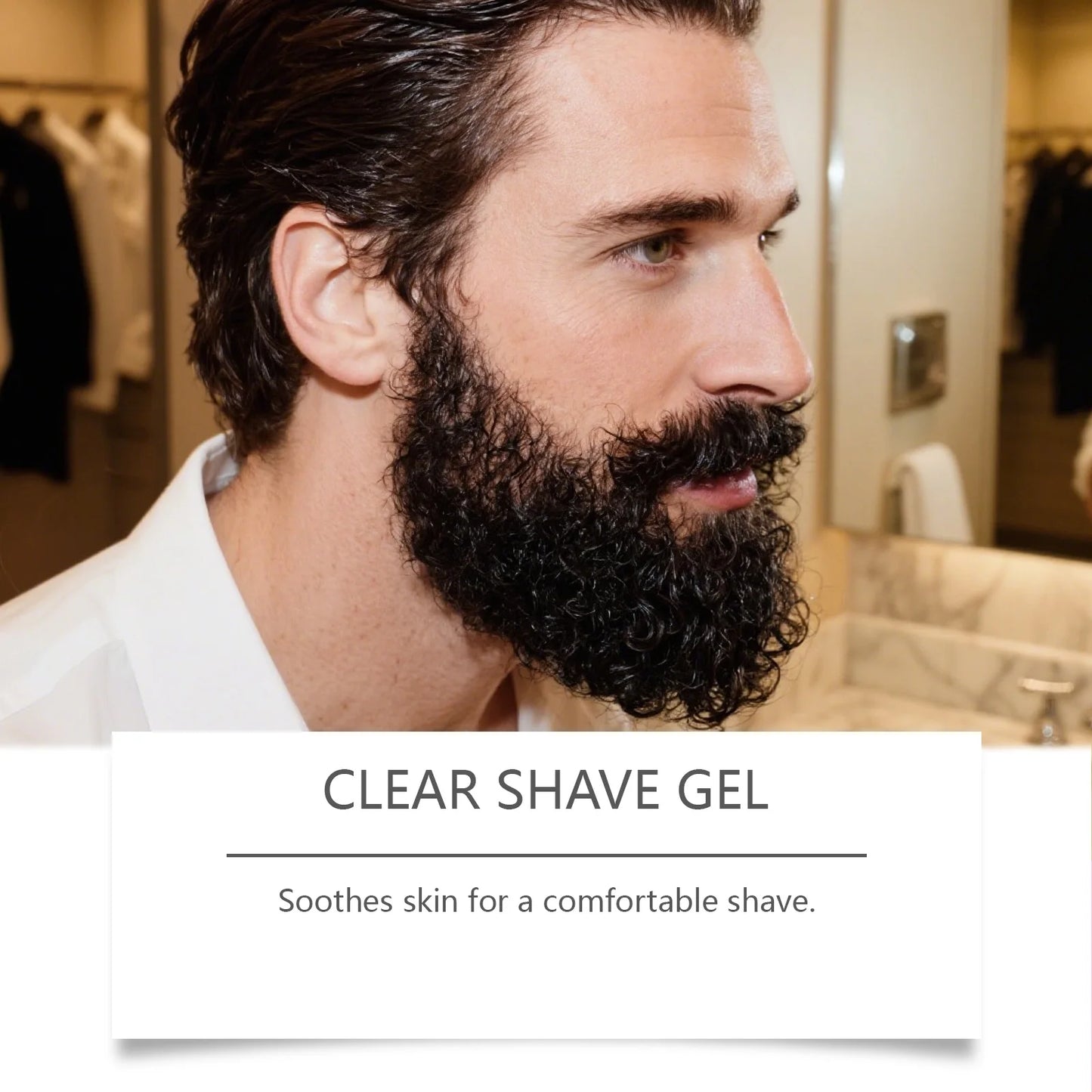 Men's Transparent Shaving Gel | Licorice & Vitamin E – 100ml