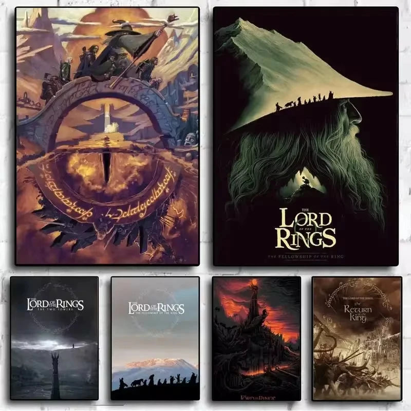 T-The L-Lords of The R-Rings Posters and Prints Modern Living Room Wall Art Canvas Painting Autumn Decorative SmallWall Painting Peaceful Pleasures Health and Wellness