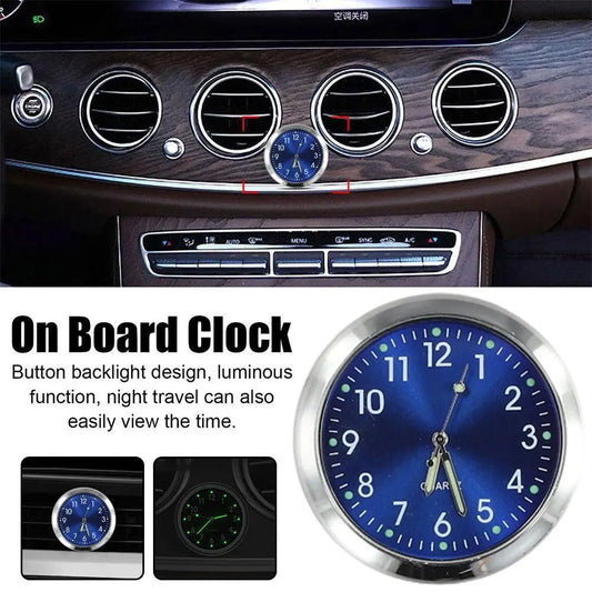 Car Mounted Metal Clock Watch Mechanics Quartz Clocks Mini Digital Clock Stick-on Car Internal With Double-sided Tape Peaceful Pleasures Health and Wellness