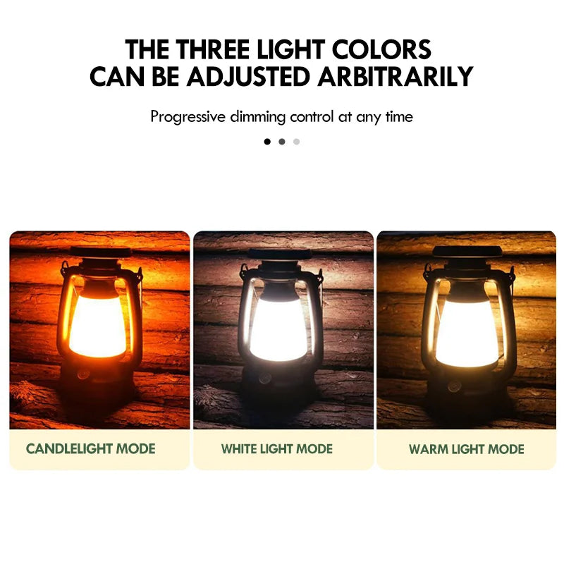 RTONTR Retro Horse LED Lantern | Rechargeable Camping Desk Lamp