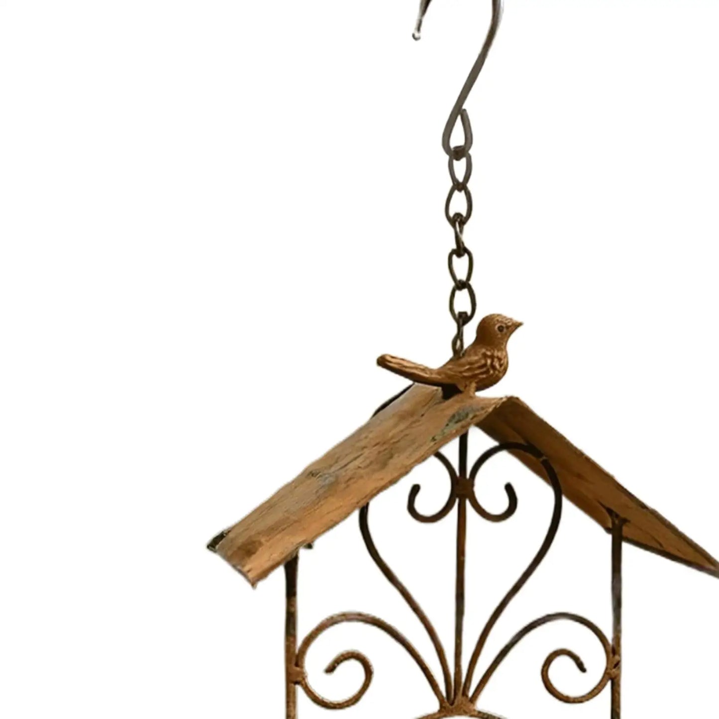 Wild Bird Feeder Garden Bird Feeding Bowl With Roof Patio Vintage Woodpecker Feeder For Finches Bluebird Outdoor Backyard Patio Peaceful Pleasures Health and Wellness