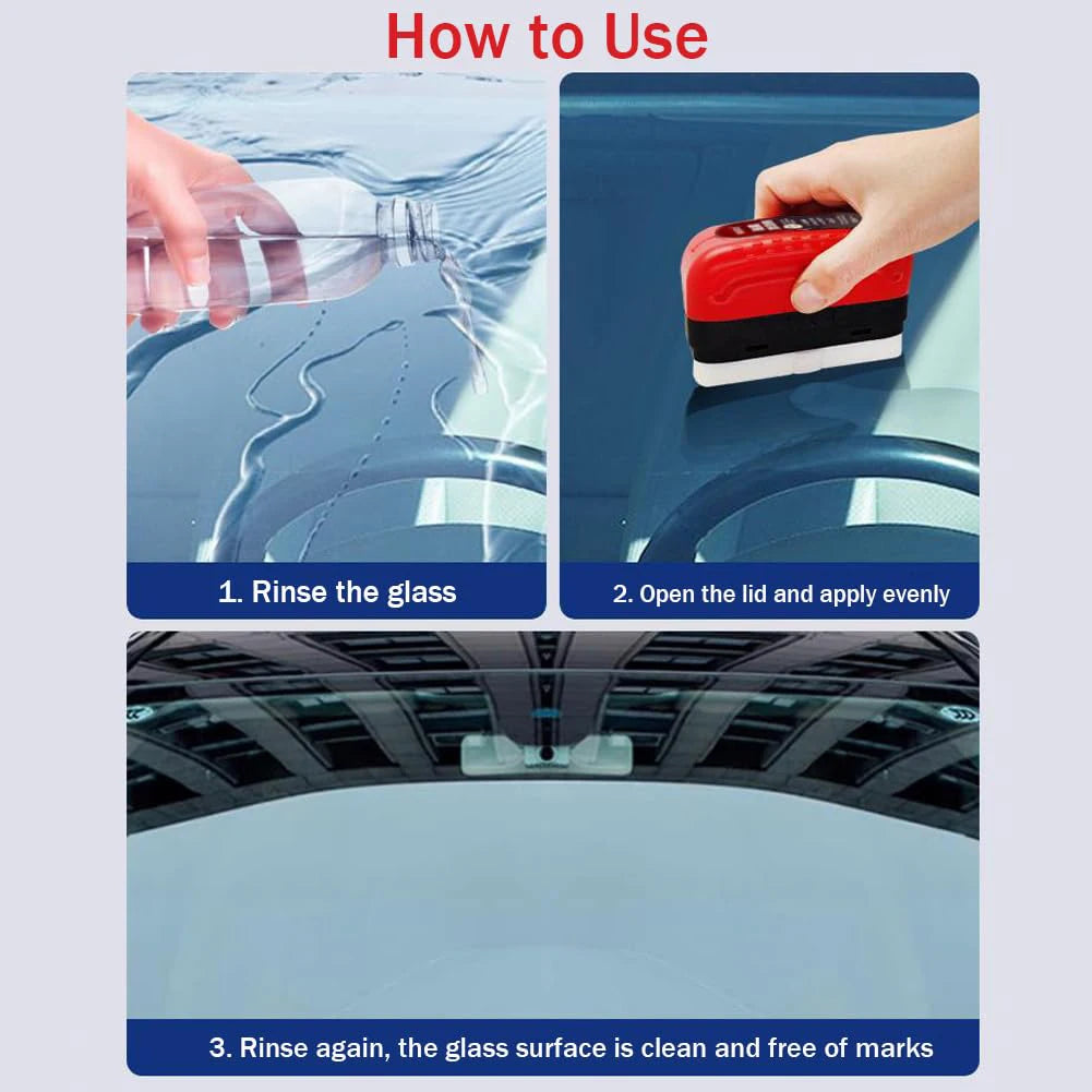 120ml Car Glass Oil Film Remover Glass Polishing Compound Windshield Cleaner Car Glass Polishing Clear Window Auto Detailing Peaceful Pleasures Health and Wellness
