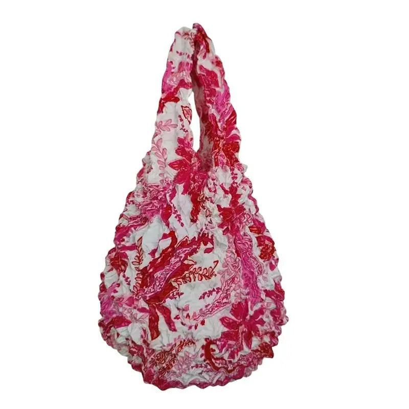 Foldable Pleated Stretch Shopping Bag | Large Capacity Tote