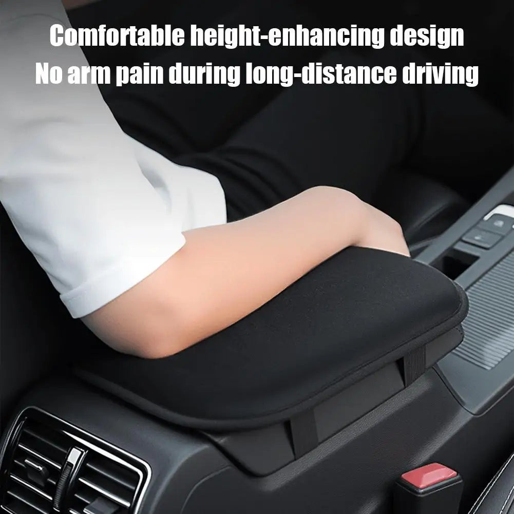 Car Central Armrest Box Heightening Pad Plush Armrest Pad for Vehicle Interior Decoration Central Handrest Box Cover Peaceful Pleasures Health and Wellness