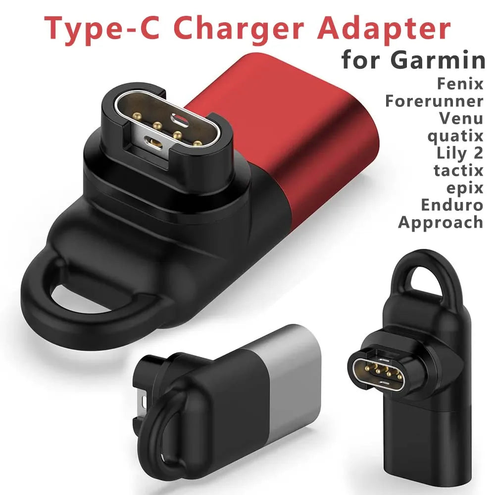 Type-C Charging Adapter Compatible with for Garmin Fenix Models 7,7S,7X,6,6S, Forerunner Models 970,570,265,165,Without Battery Peaceful Pleasures Health and Wellness