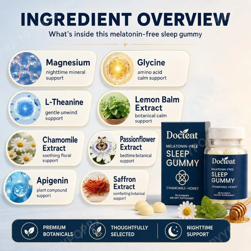 Evening Wellness Gummies | Magnesium, L-Theanine & Chamomile