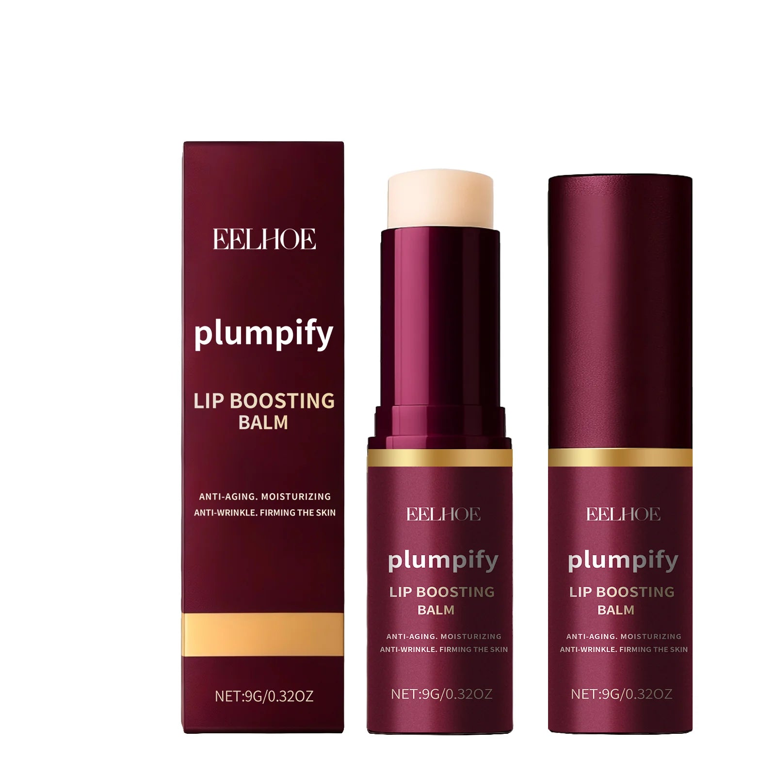 Lip Boosting Balm Moisturizing Softening Lips Reducing Fine Lines Enhance Lip Gloss Non Sticky Texture Daily Care Plump Lipstick Peaceful Pleasures Health and Wellness 9g Boxed