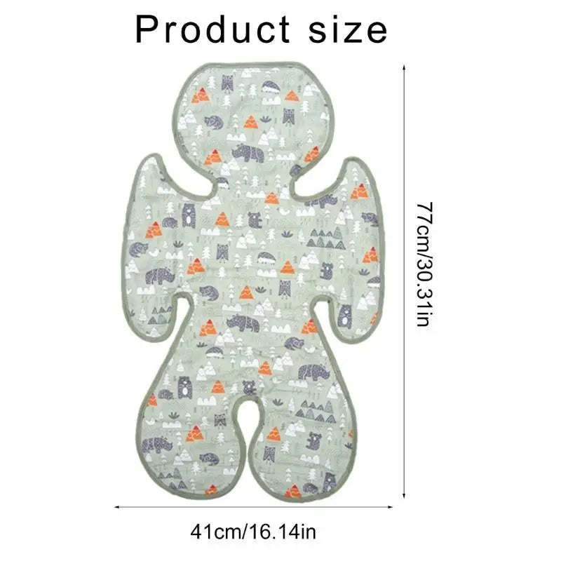 Baby Cooling Seat Pad – Breathable Cotton for Prams & Car Seats