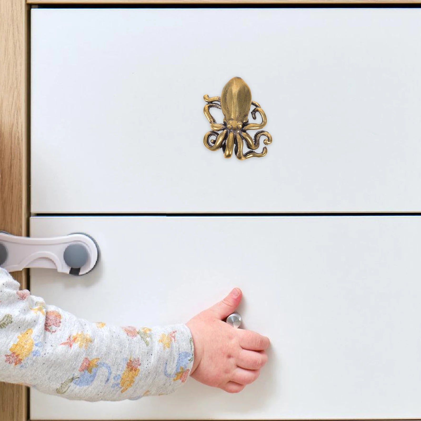 Octopus Shape Cabinet Knob Door Handle Furniture Pulls Decorative Cabinet Knob Steampunk Drawer Handles For Furniture Hardware Peaceful Pleasures Health and Wellness