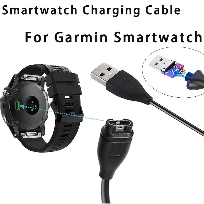 Garmin Watch Charger Cable – Fenix 7/6/5, Vivoactive, Instinct
