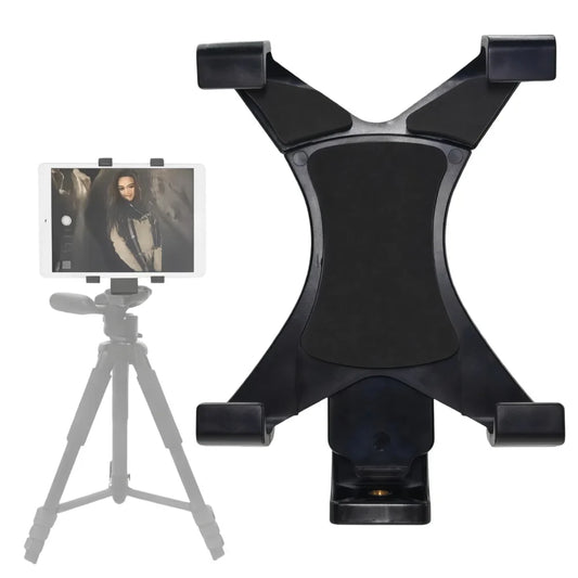 Universal Tablet Tripod Mount Clamp with 1/4" Thread | iPad & Galaxy Tablet Tripod Mount Oasis Select