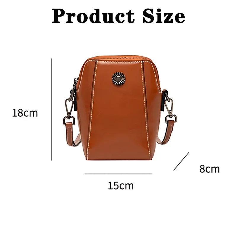 Women's Mini Crossbody Bag | Leather-Look Shoulder Bag