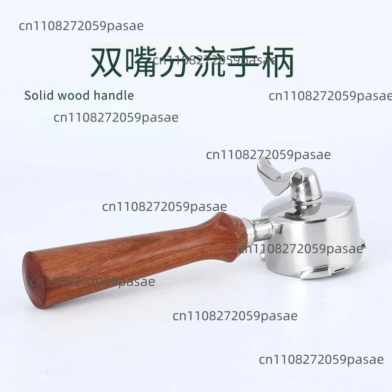 51mm Espresso Filter Basket & Solid Wood Portafilter Handle