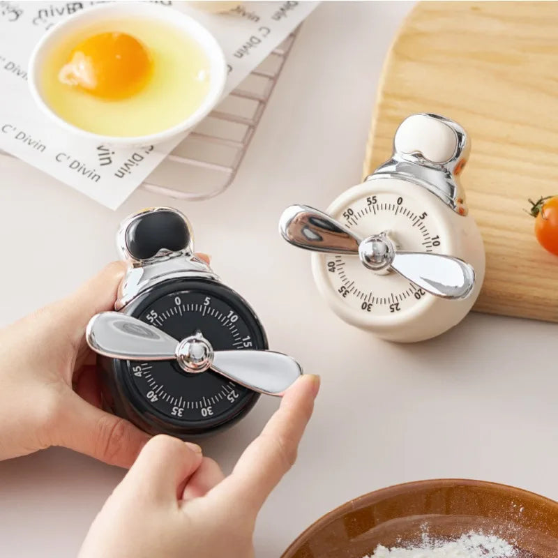 Magnetic Mechanical Kitchen Timer | Cooking & Baking Countdown Mechanical Kitchen Timer Peaceful Pleasures Health and Wellness