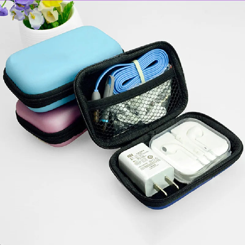 Organizing Storage Bag for Data Cable Phone Charger Headphone - Zipper Change Bag - Home Office Essential Peaceful Pleasures Health and Wellness