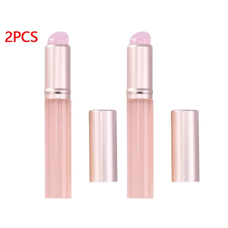 Nail Art Silicone Brush Reusable Mirror Powder Pigment Applying Manicure Tool Gradient Effect Nail Arts Silicone Applicator Peaceful Pleasures Health and Wellness 2PCS-02