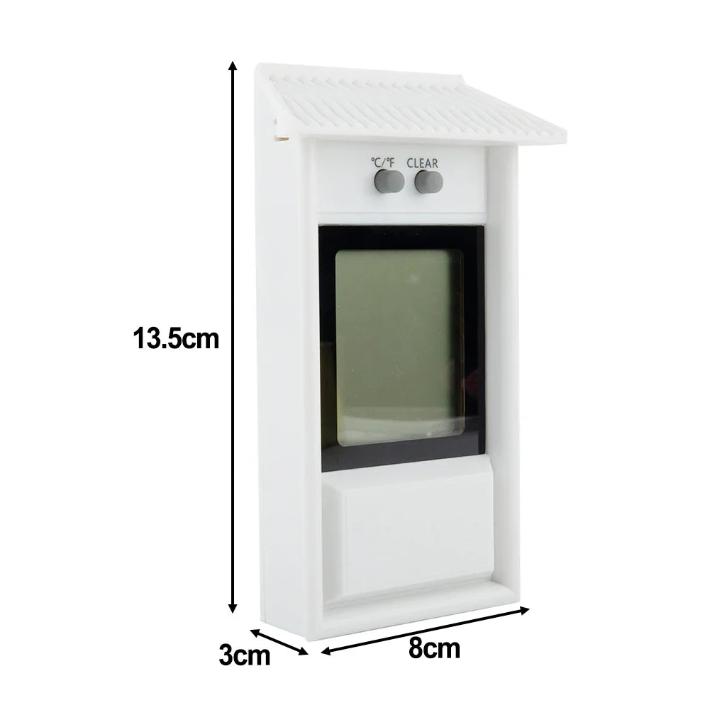 Digital Max Min Thermometer – Indoor Outdoor Greenhouse Wall Mount