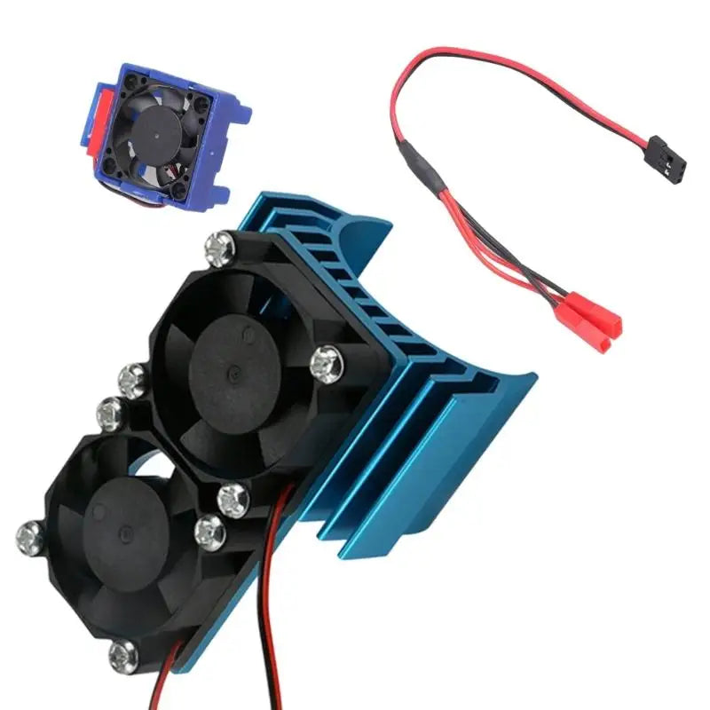 RC Car Aluminum Double Fan Cooling System 2000RPM | 1/10 Scale