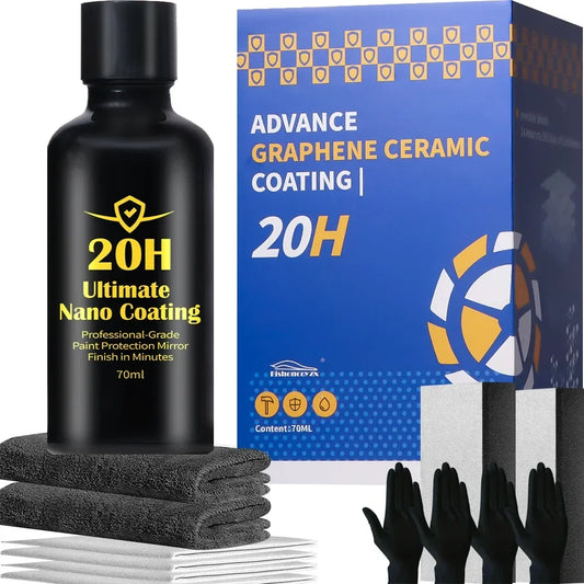 20H Graphene Ceramic Coating with Self Healing UV Track Technology Car Detailing Professionals 10+ Years of Protection Peaceful Pleasures Health and Wellness 20H SET