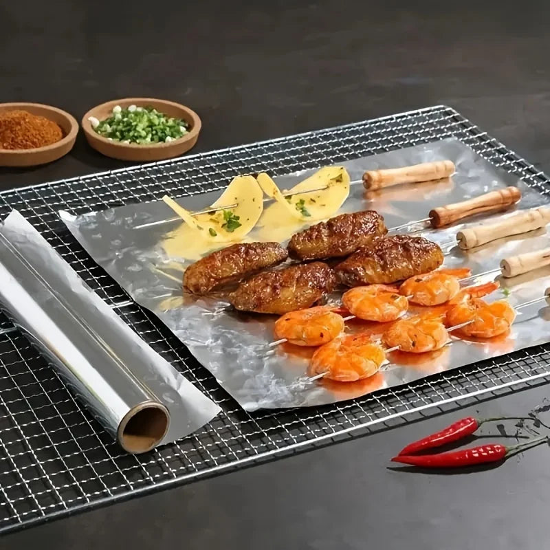 Heavy Duty Pre-Cut Pop-Up Aluminum Foil Sheets | Home & BBQ