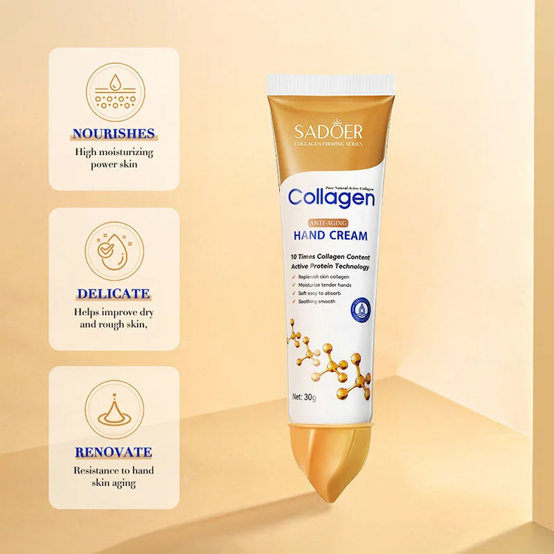 SADOER Collagen Hand Cream – Firming, Hydrating & Brightening